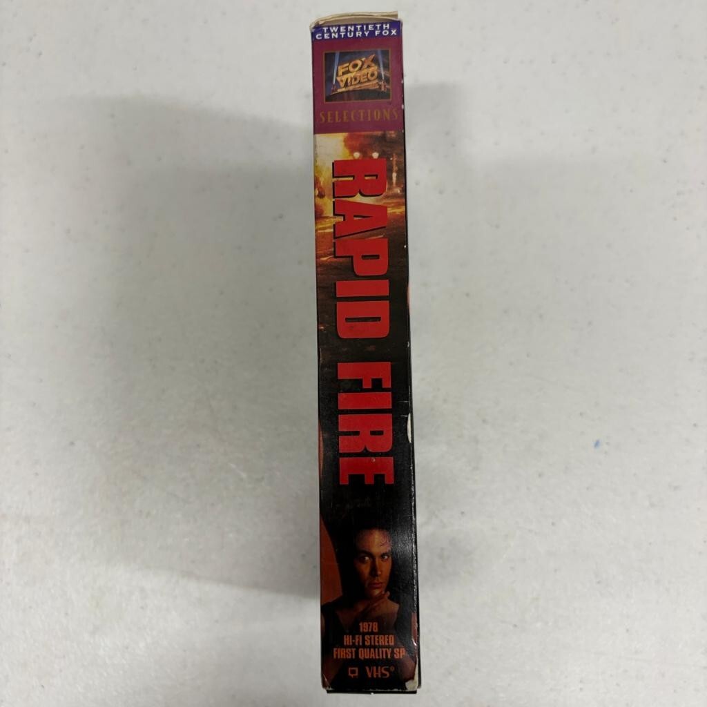 Rapid Fire VHS 1992 Brandon Lee Powers Boothe Martial Arts Action Movie