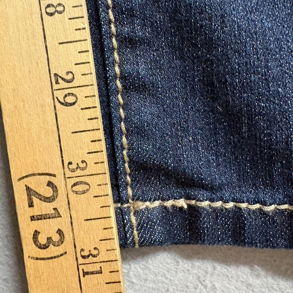 Paris Blues Jeans Womens Size 7 Dark Wash Straight Leg Stretch Denim Blue Pants