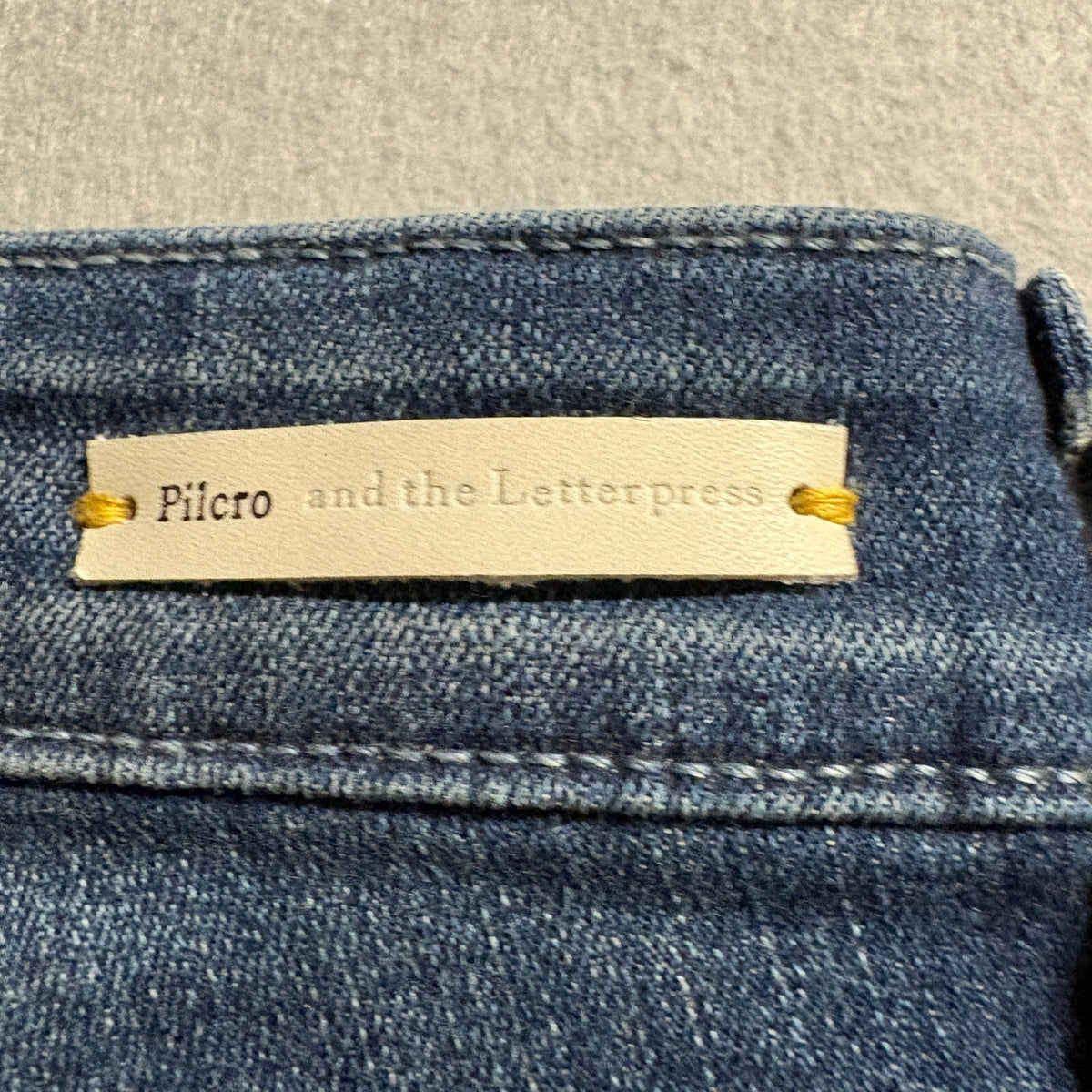 Pilcro and the Letterpress Stet Jeans Mens Size 27 Blue Patchwork Skinny Denim