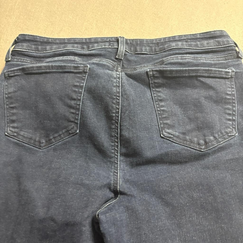 NYDJ Sheri Slim Jeans Womens 14 Dark Wash Blue Denim Lift Tuck Stretch