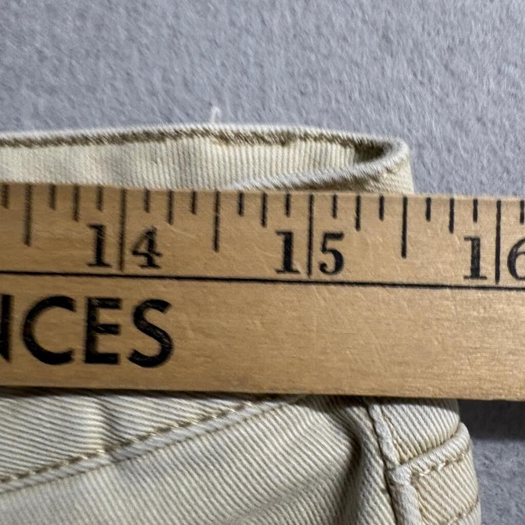 RSQ Jeans Mens Super Skinny Khaki Pants Size 20 Beige Cotton Blend Stretch