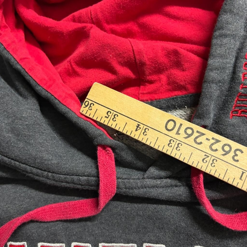 Fresno State Bulldogs Stadium Athletics Hoodie Mens XL Gray Red NCAA Sweatshirt