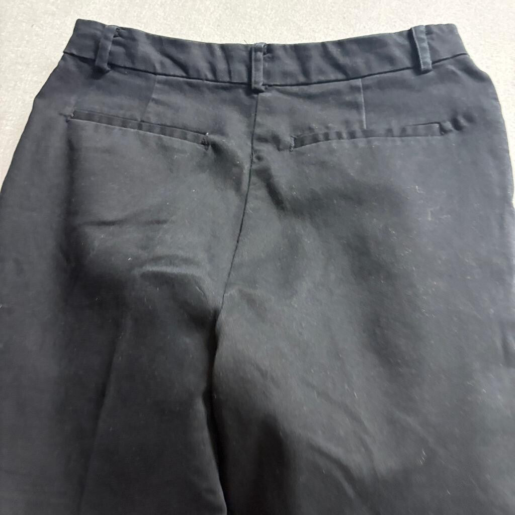 Forever 21 Womens Black Stretch Dress Pants Size Small High Rise Ankle Trousers