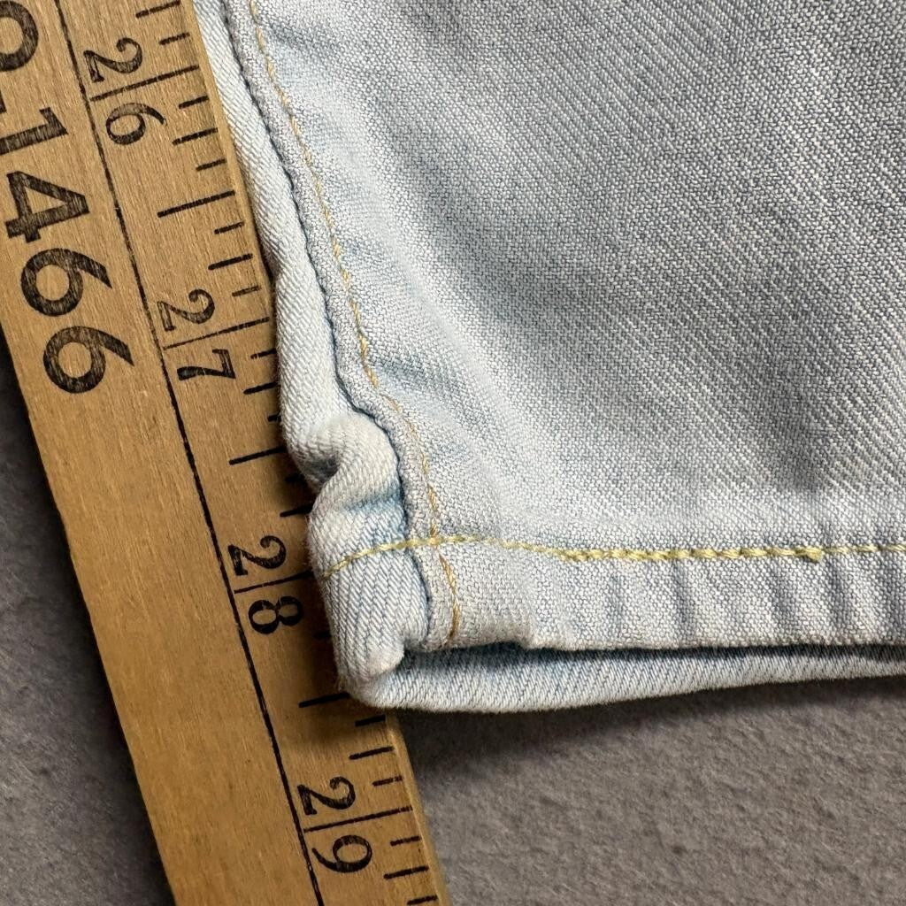 Levis 721 High Rise Skinny Jeans Womens 31 Light Wash Denim Stretch Blue