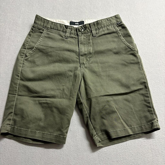 Vans Chino Shorts Mens 28 Green Cotton Blend Skateboarding Casual