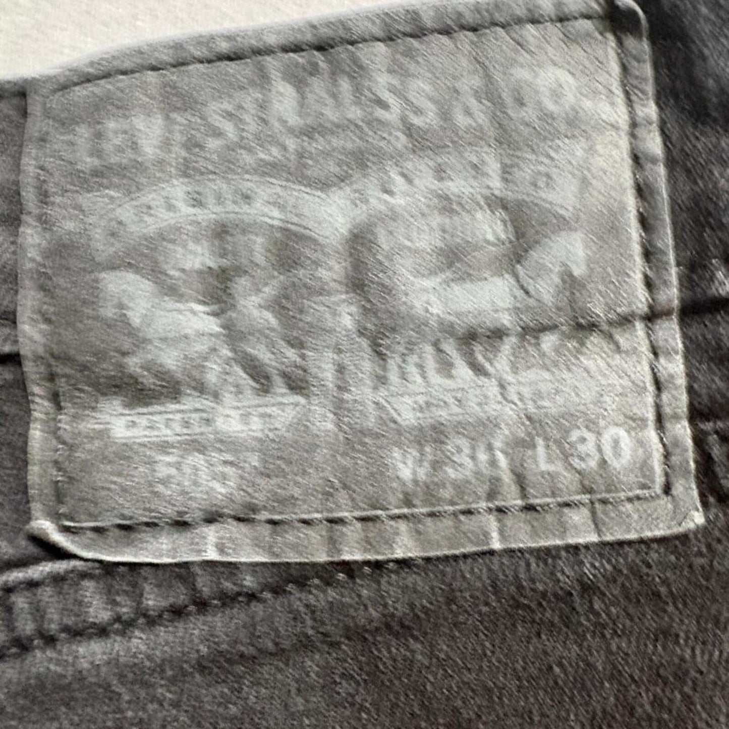 Levis 505 Regular Fit Jeans Mens W36 L30 Black Denim Straight Leg Pants