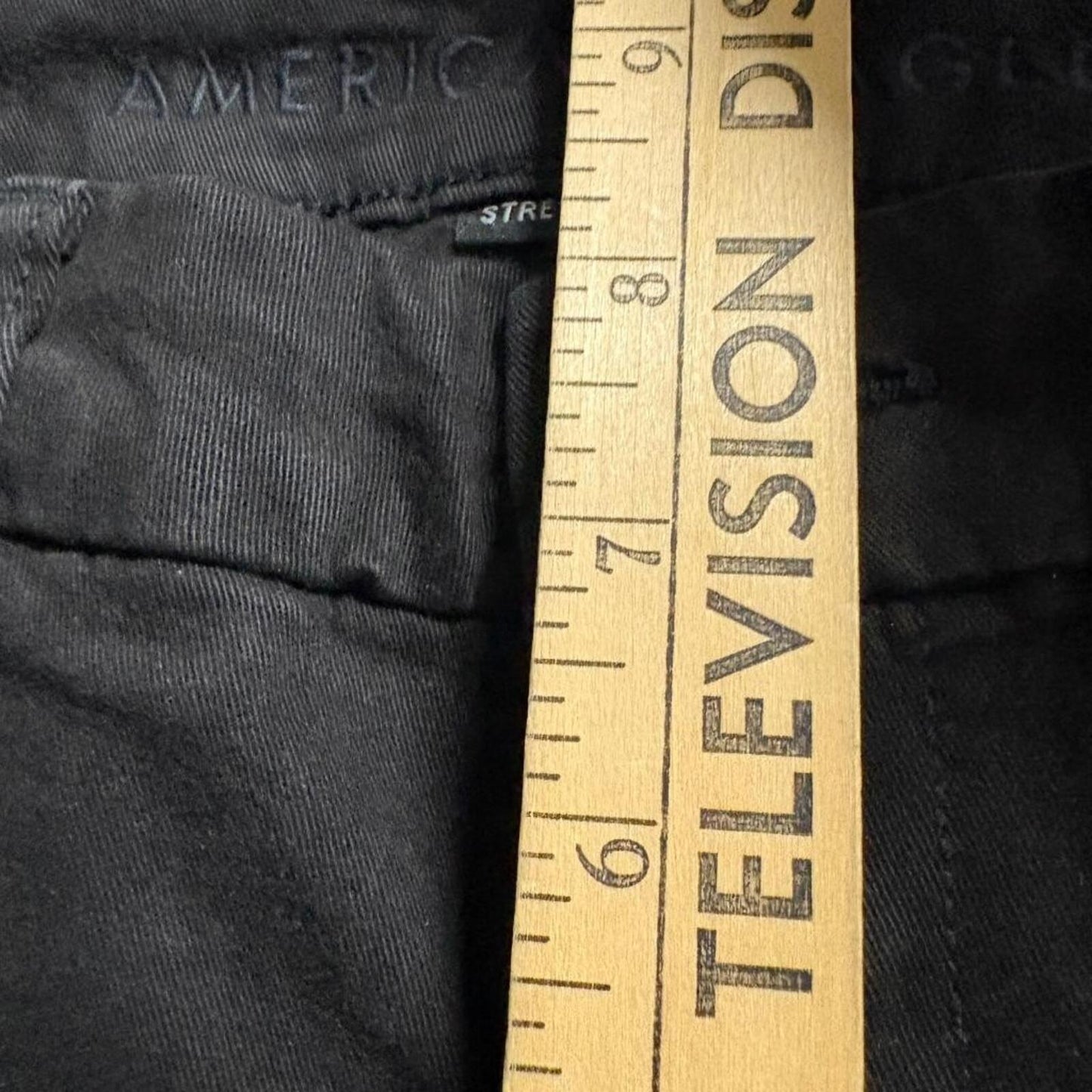 American Eagle Outfitters Skinny Pants Womens 0 Black Stretch Chino Casual