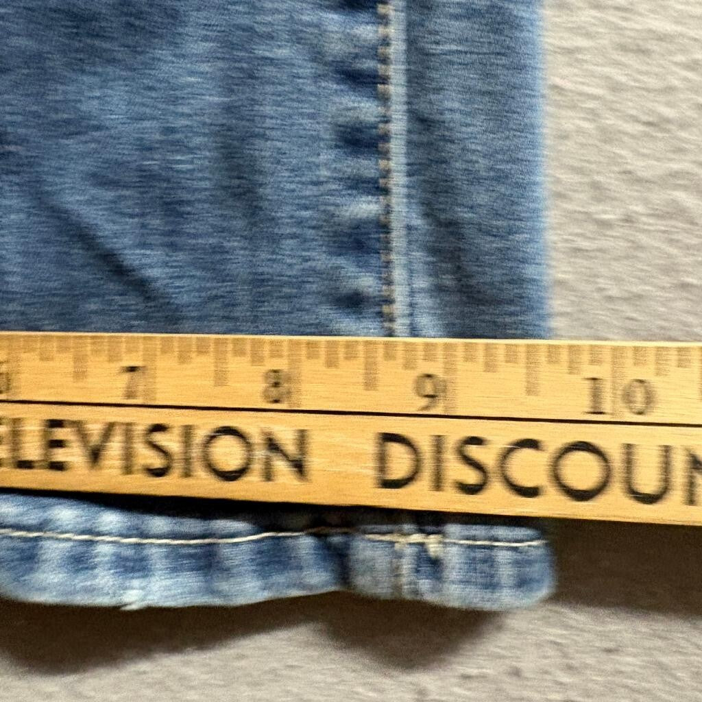 Arizona Jean Co Womens Bootcut Jeans Size 21 Mid Rise Blue Denim Stretch