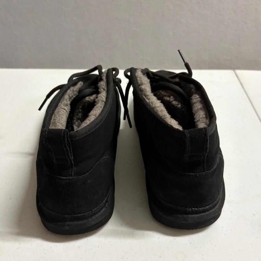 UGG M Neumel Black Suede Mens Size 12 Chukka Boots Shearling Lined 3236 with Box
