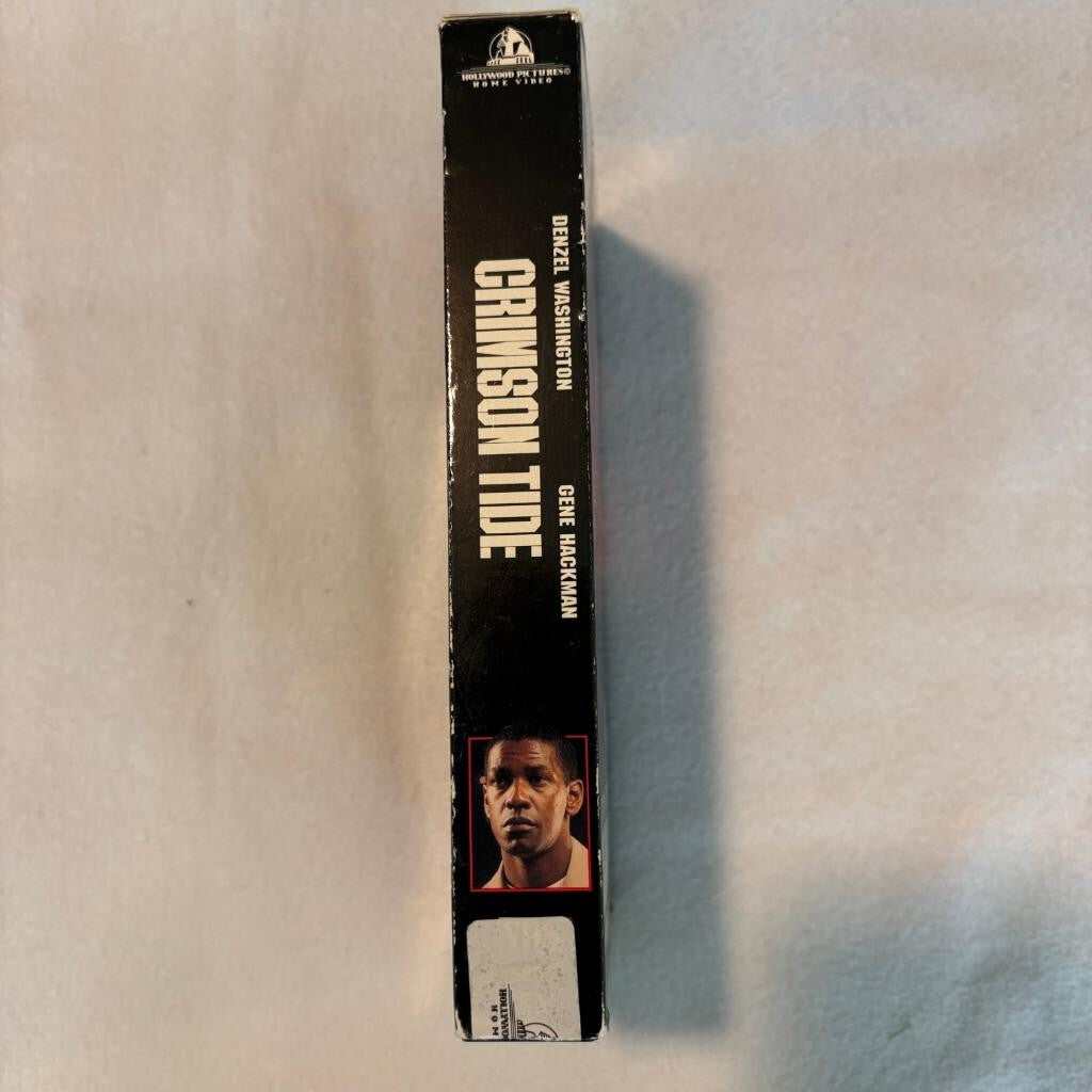 Crimson Tide VHS 1995 Denzel Washington Gene Hackman Blockbuster Video Case Tape
