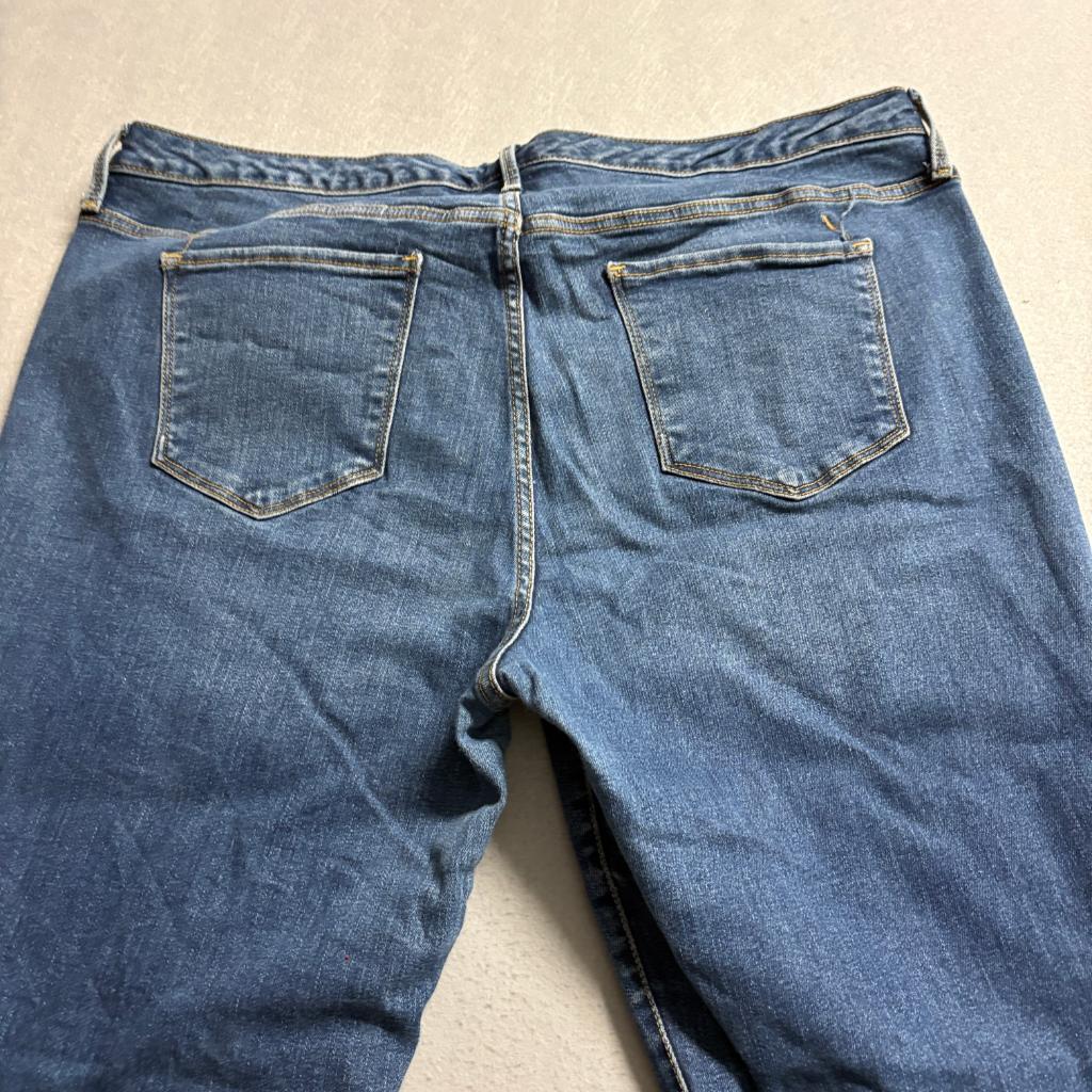 Mossimo Denim Curvy Skinny Jeans Womens 18L Blue Power Stretch High Rise 34