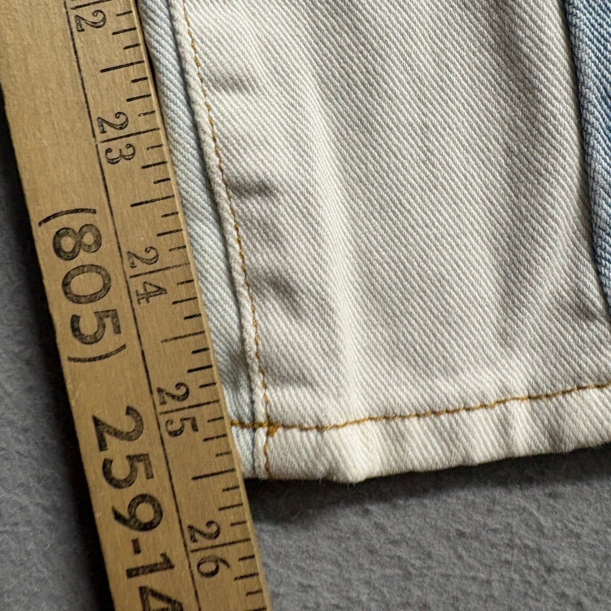 PacSun Womens Two Tone Patchwork Mom Jeans Blue High Rise Straight Leg Size 26