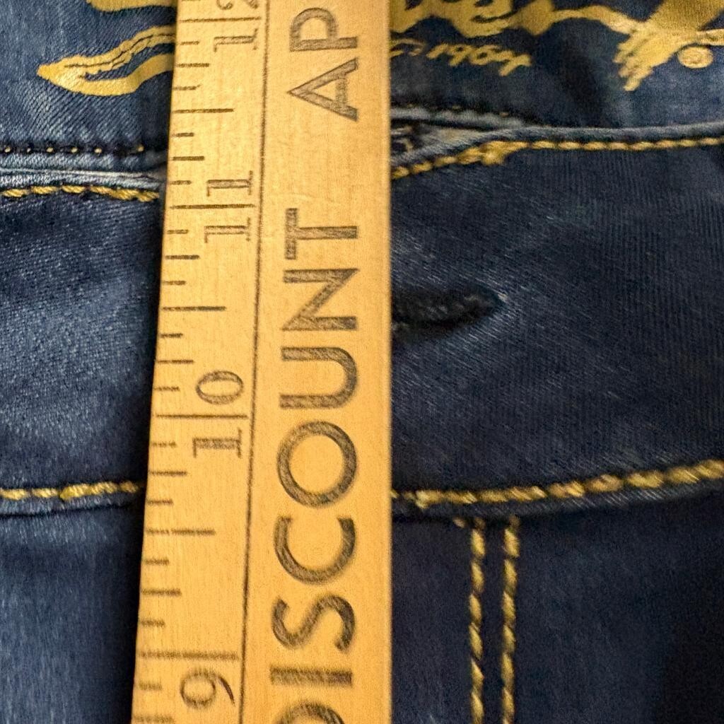 Seven7 High Rise Skinny Jeans Womens Size 12 Blue Denim Stretch Pockets