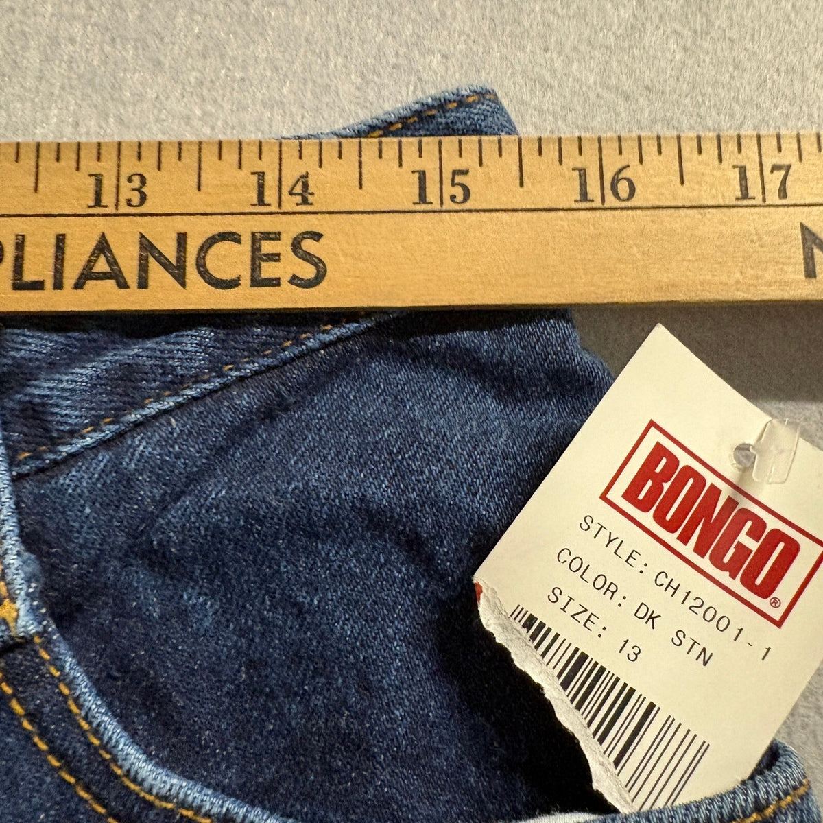 Vintage Bongo Jeans Womens 13 High Rise Tapered Leg Mom Jeans NWT 90s Dark Wash