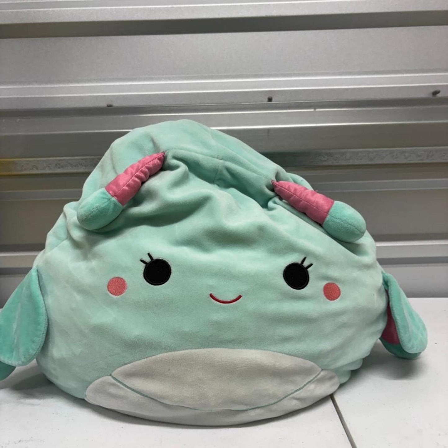 Squishmallows Reina the Butterfly 16 Inch Teal Pink Plush Kellytoy Large