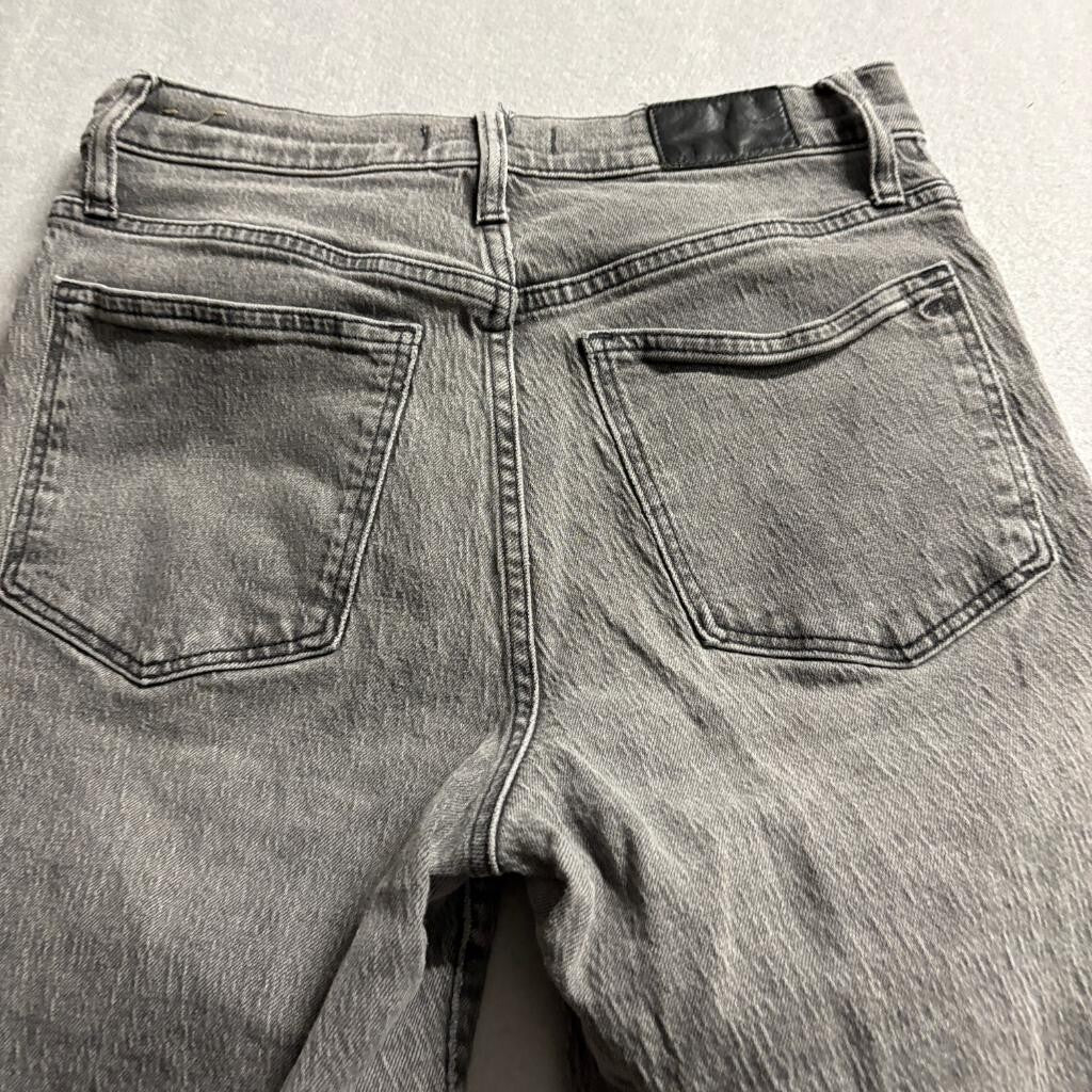 Madewell The Perfect Vintage Straight Jeans Womens 28 Gray Denim High Rise
