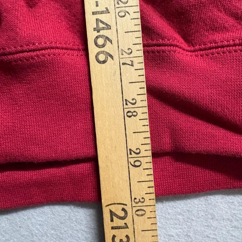 Pro Spirit Blank Crewneck Sweatshirt Mens XL Red Cotton Blend Fleece Pullover