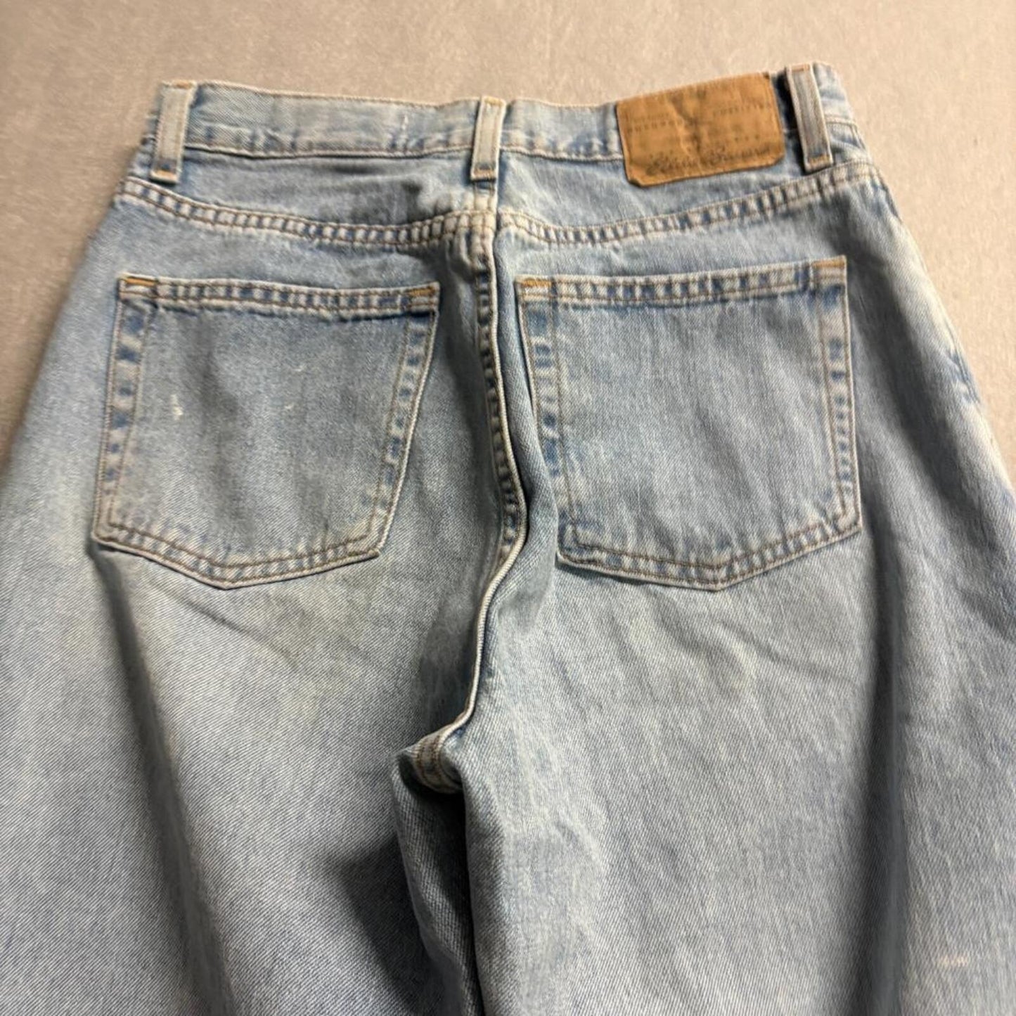 Eddie Bauer Vintage Mom Jeans Womens 6 Tall Light Wash High Rise Straight Leg