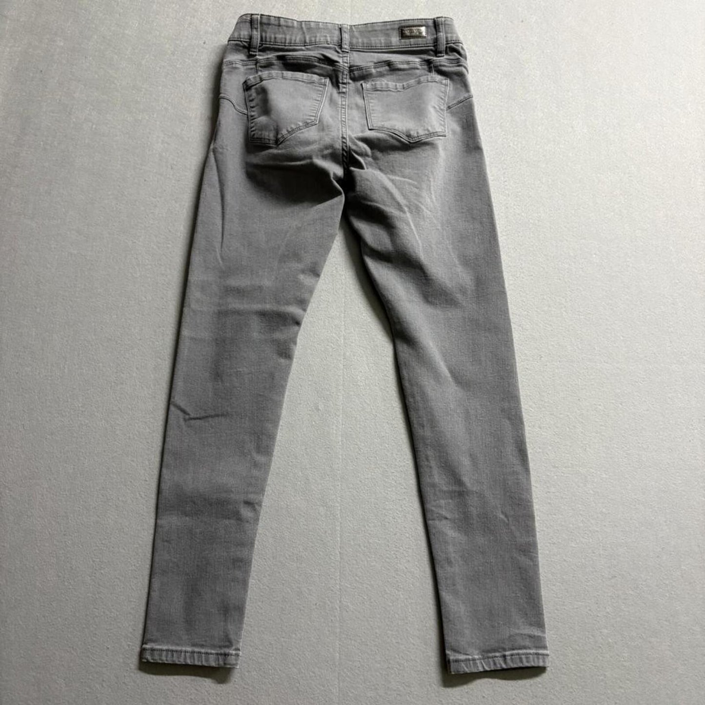 Juicy Couture Girls Skinny Jeans Size 6 Gray Stretch Denim Pull On Elastic Waist