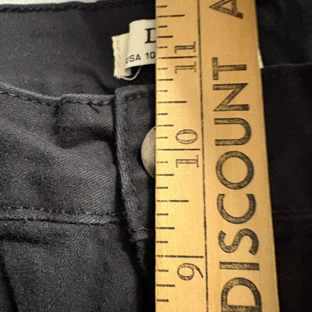 Daysie Women's Black Cargo Pants Straps Buckles Techwear Y2K Goth Size 10 /