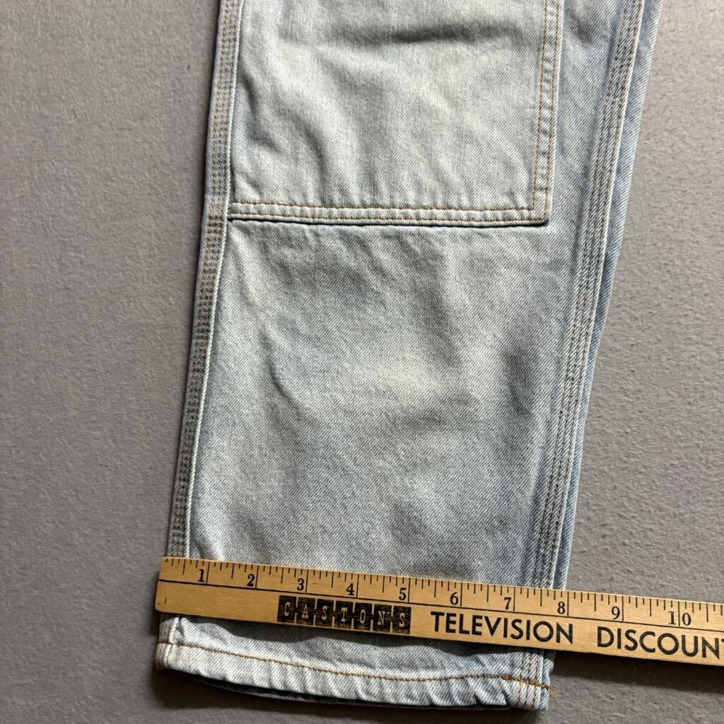 RSQ Utility Carpenter Jeans Womens 28x30 Light Wash Blue Denim Double Knee Pants