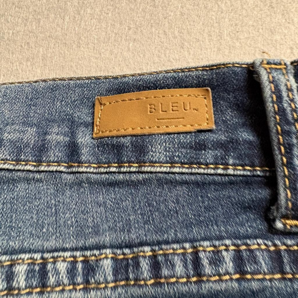 Bleu Women's High Rise Skinny Jeans Blue Denim Stretch Size 14