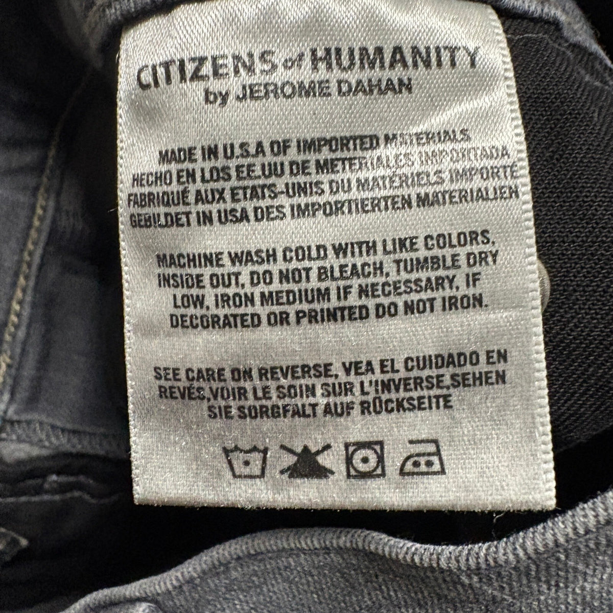 Citizens of Humanity Rocket High Rise Skinny Jeans Womens Gray Denim Size 25