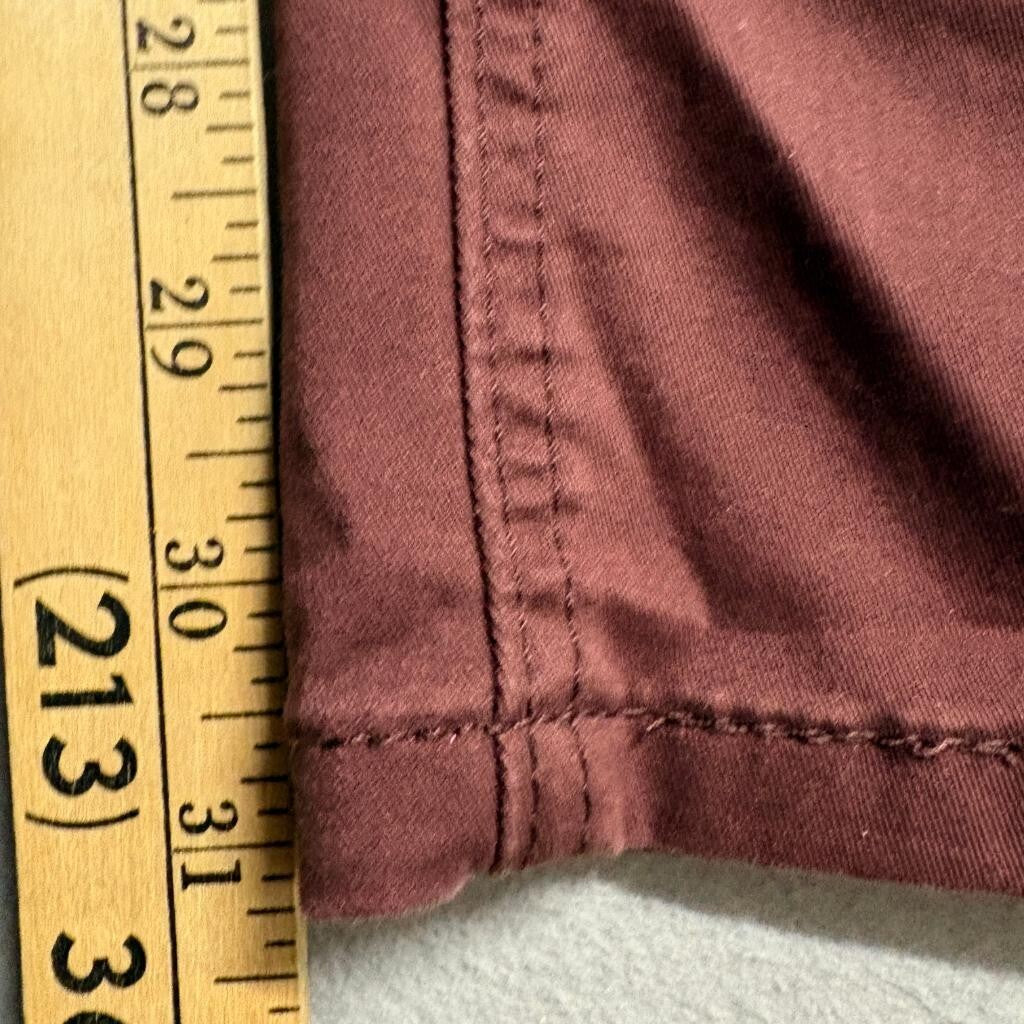 Levis 541 Athletic Taper Jeans Mens 33x32 Burgundy Maroon All Seasons Tech