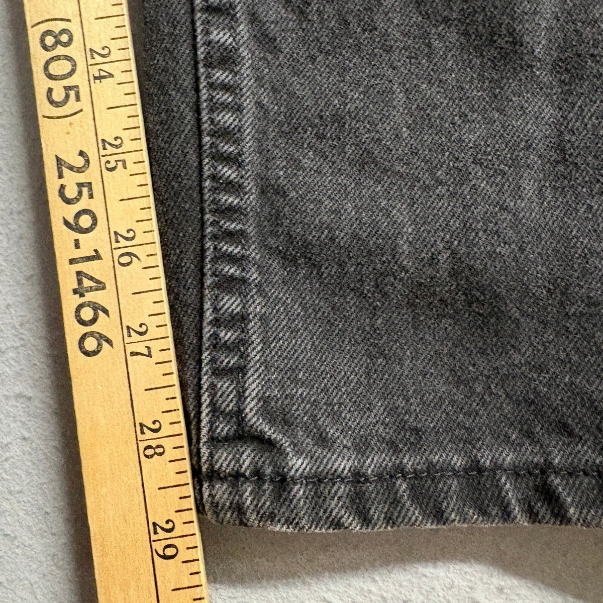 Wrangler Authentics Womens Jeans Black Denim High Rise Straight Leg Size 26x28