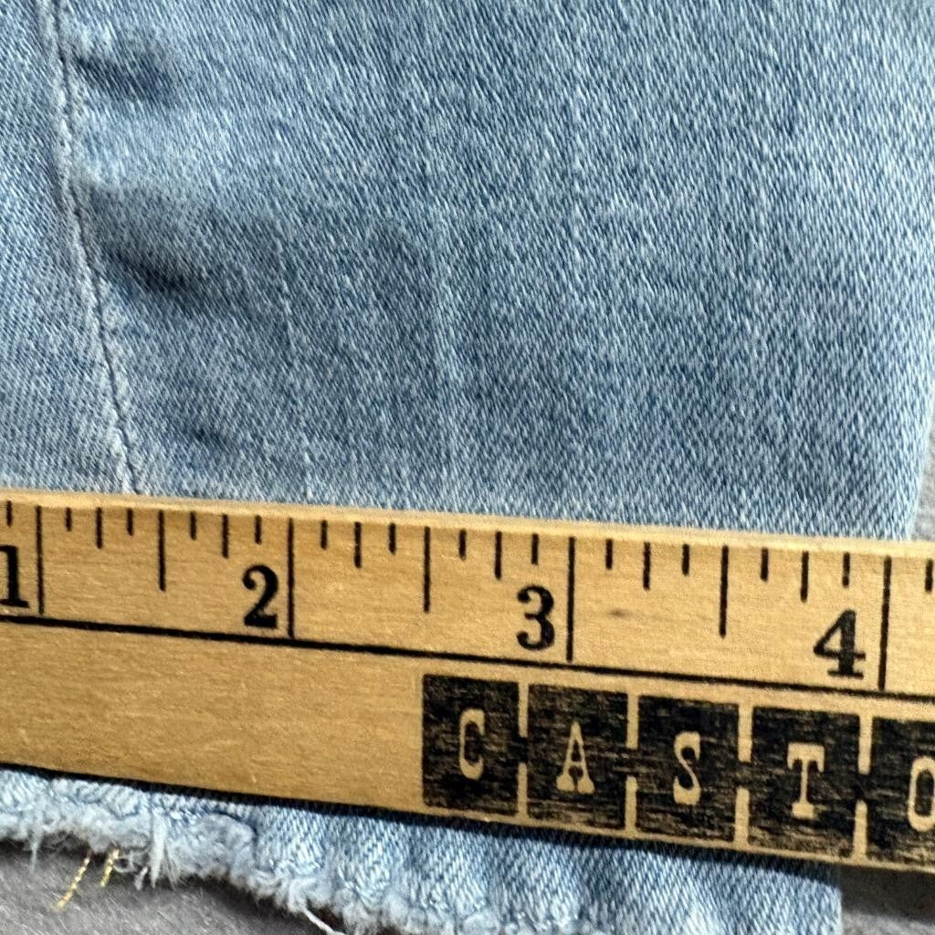 Frame Denim Le Skinny de Jeanne Crop Jeans Womens 24 Light Wash Raw Hem Turkey