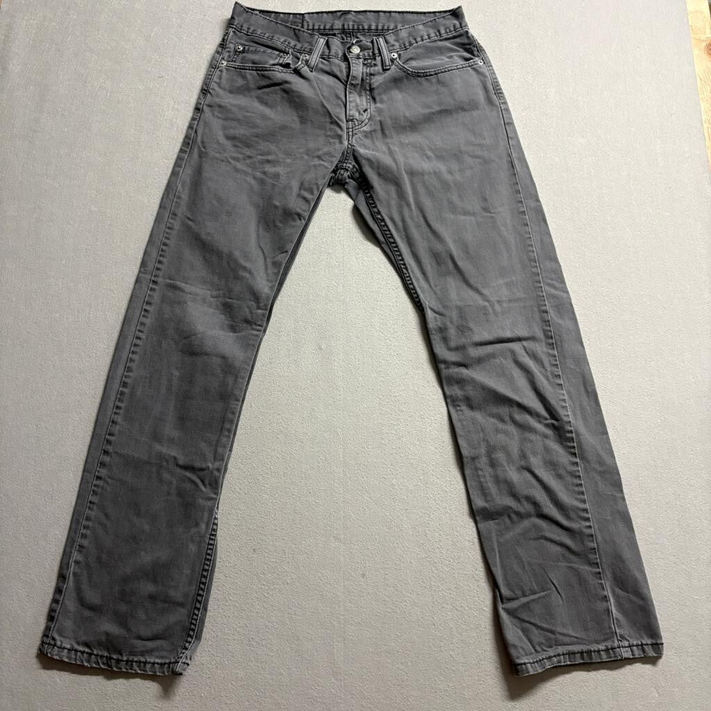 Levi's 514 Straight Fit Jeans Mens 31x32 Gray Denim Cotton Pants