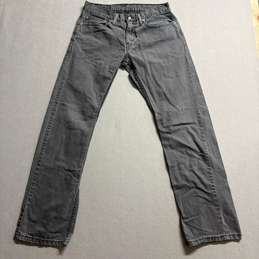Levi's 514 Straight Fit Jeans Mens 31x32 Gray Denim Cotton Pants