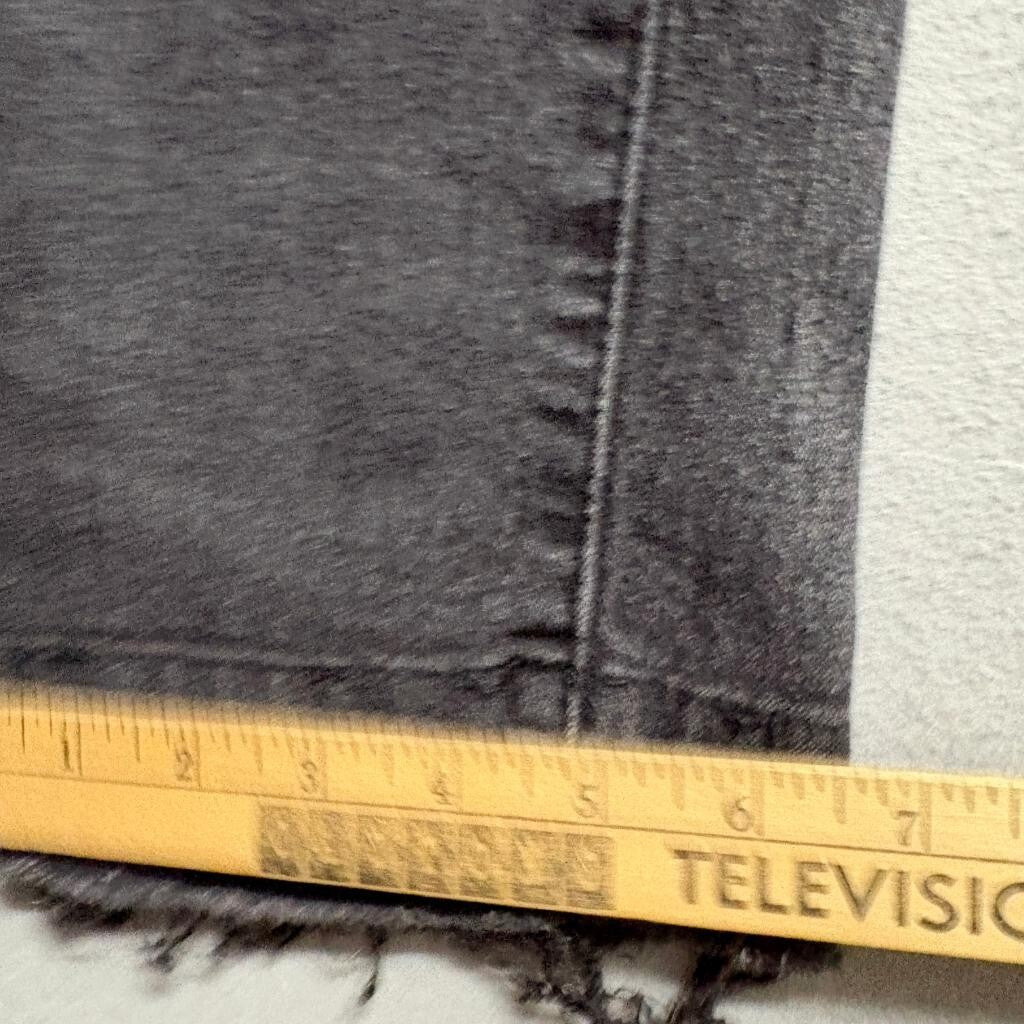 BoohooMAN Skinny Jeans Mens 44 Gray Raw Hem Distressed Stretch Denim