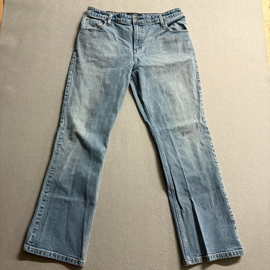 Signature by Levi Strauss Womens Jeans Size 14 Mid Rise Bootcut Stretch Blue