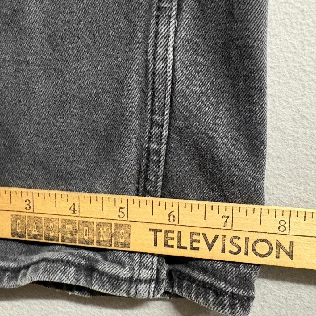 Hollister Ultra High Rise Dad Jeans Womens 1R W25 L31 Black Seam Detail Denim