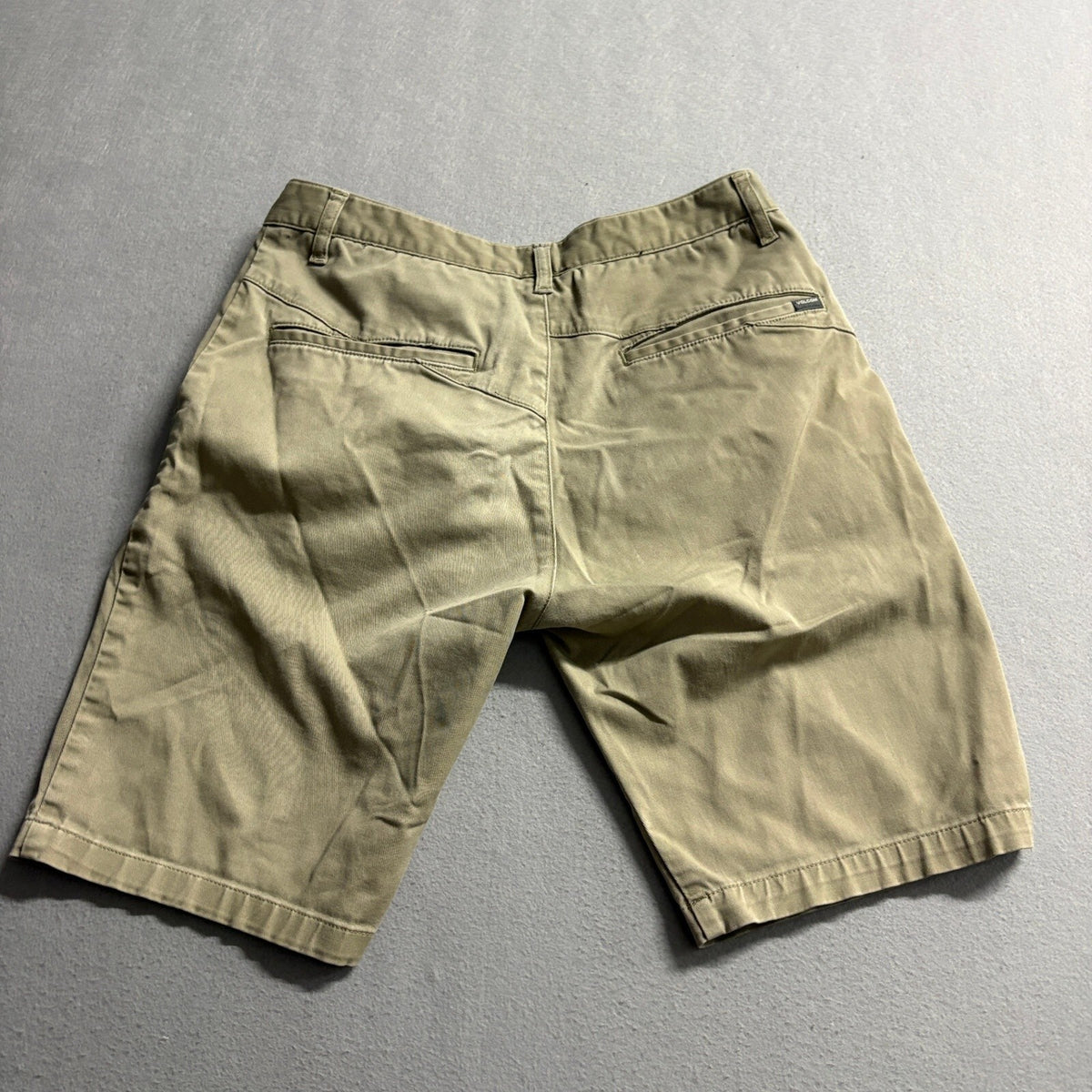 Volcom Chino Shorts Mens 30 Khaki Tan Cotton Blend Skate Casual