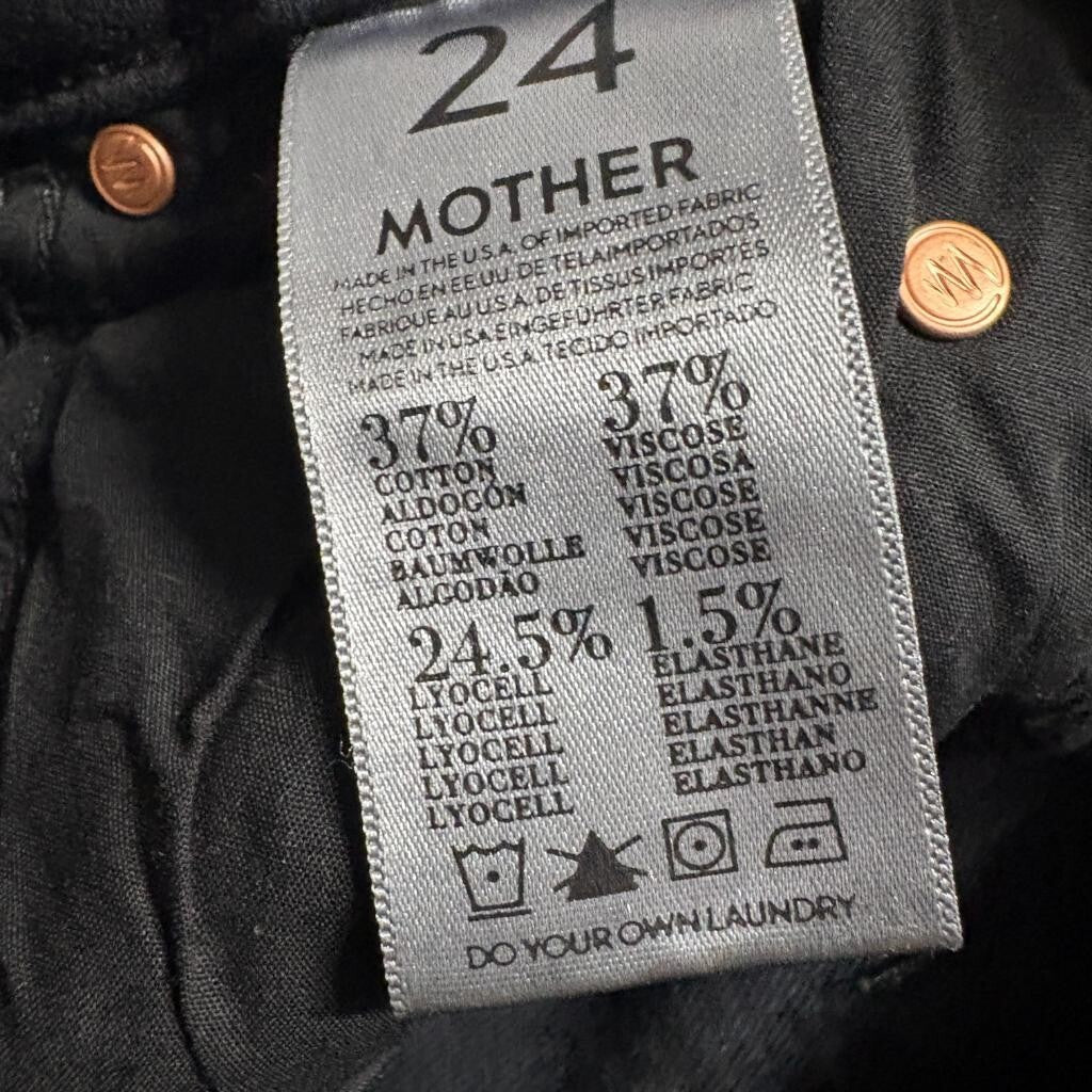 Mother The Muse Ankle Jeans Womens 24 Blame It On The Blackout Tie Dye Skinny