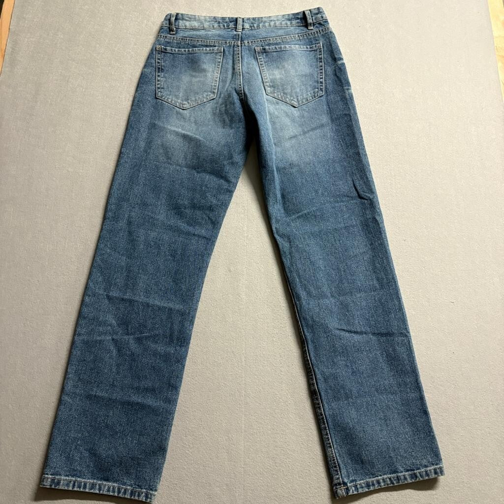 Refuge Denim Straight Leg Jeans Womens Size 5 Blue Low Rise Rigid Cotton