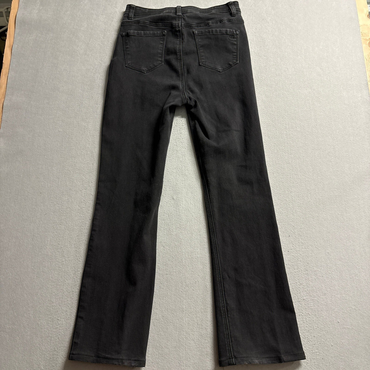 DG2 Diane Gilman Black Jeans Womens Size 8 Tall The Shaper Stretch Bootcut Flare
