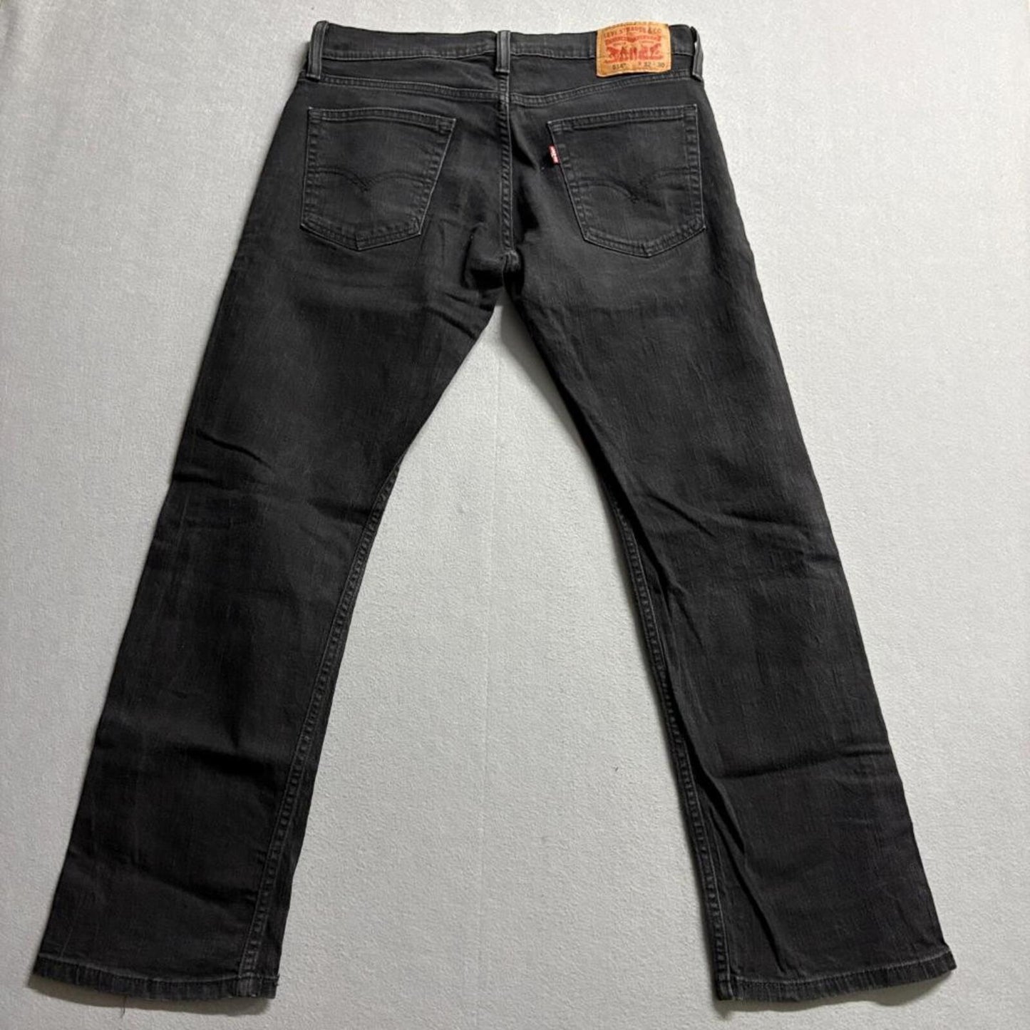 Levi's 514 Straight Fit Jeans Mens 32x30 Black Denim Pants