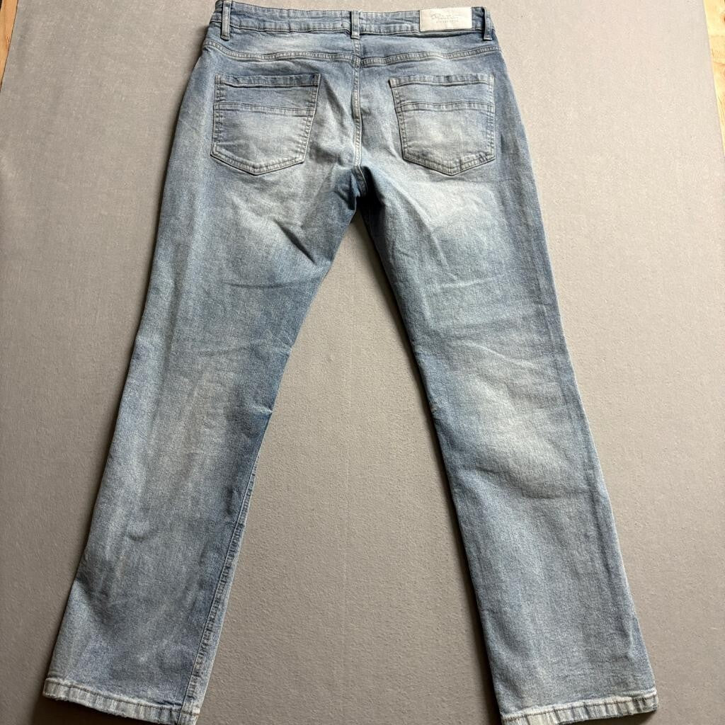 Primitive Skateboarding Jeans Mens 36x30 Blue Denim Stretch Skateboard Pants
