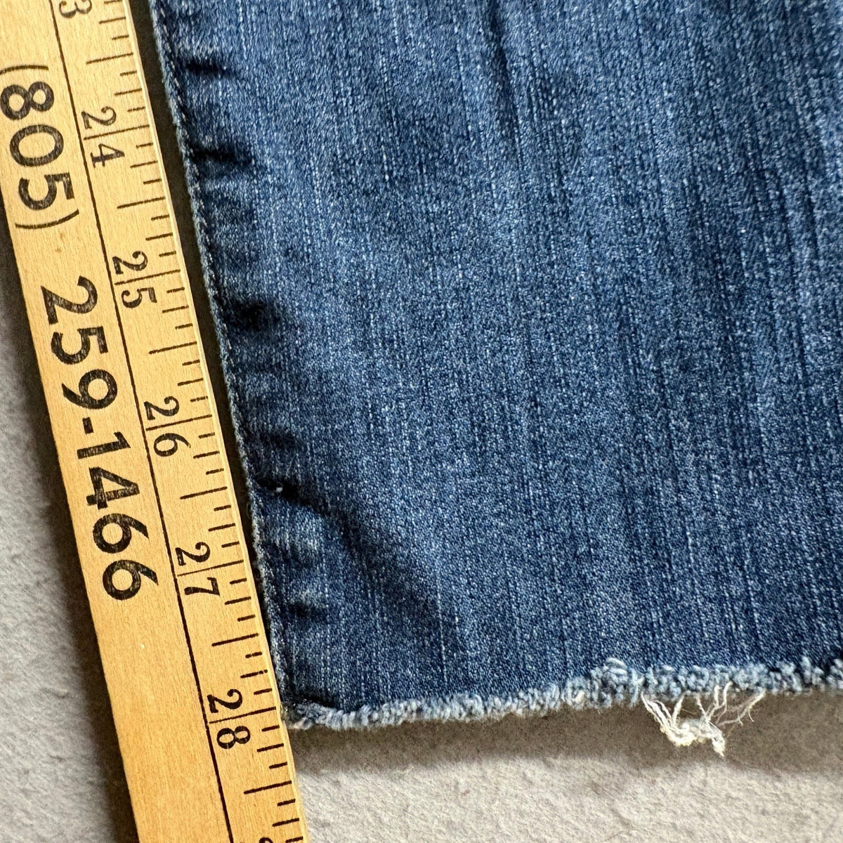 Joes Jeans Womens 30 Skinny Ankle Blue Denim Raw Hem Stretch Jeans
