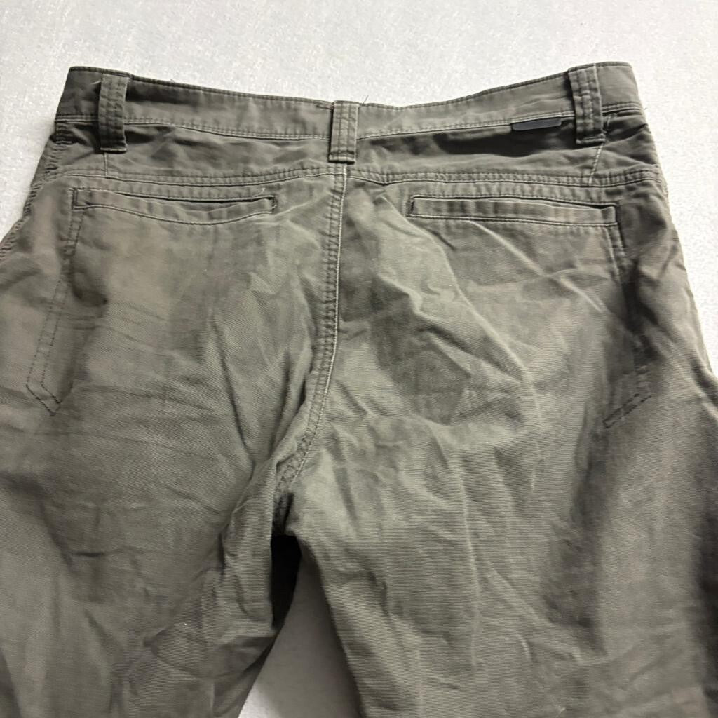 Wrangler ATG All Terrain Gear Pants Mens 34x32 Green Stretch Canvas Hiking Cargo