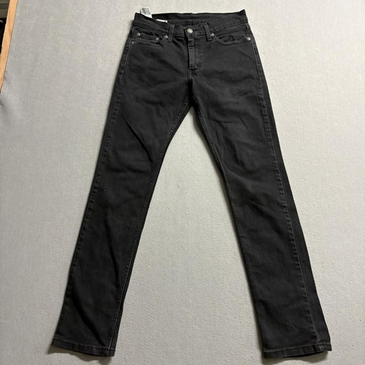 Levis 511 Slim Fit Black Jeans Mens 29x32 WaterLess Stretch Denim