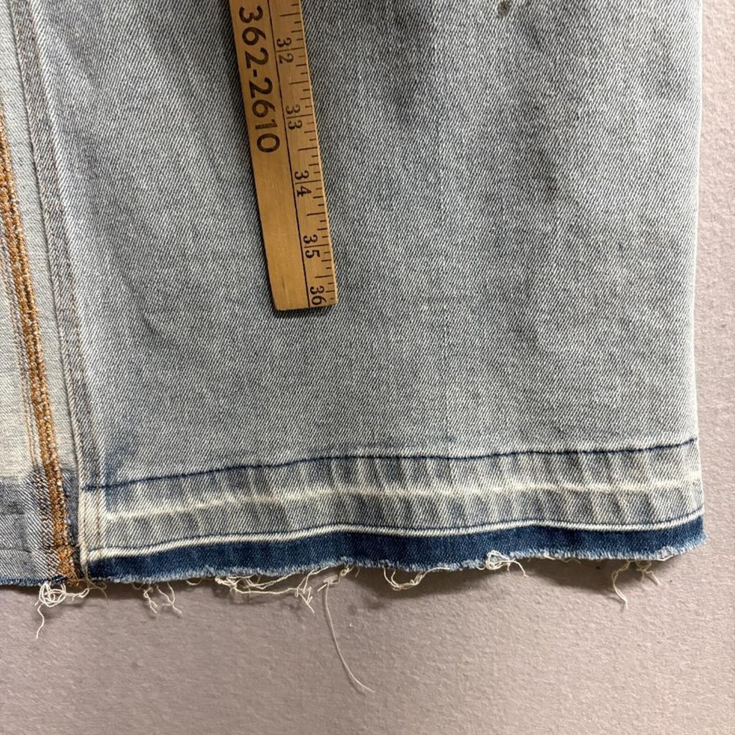 Tinseltown Denim Cargo Maxi Skirt Womens Size 11/30 Blue High Rise Raw Hem New