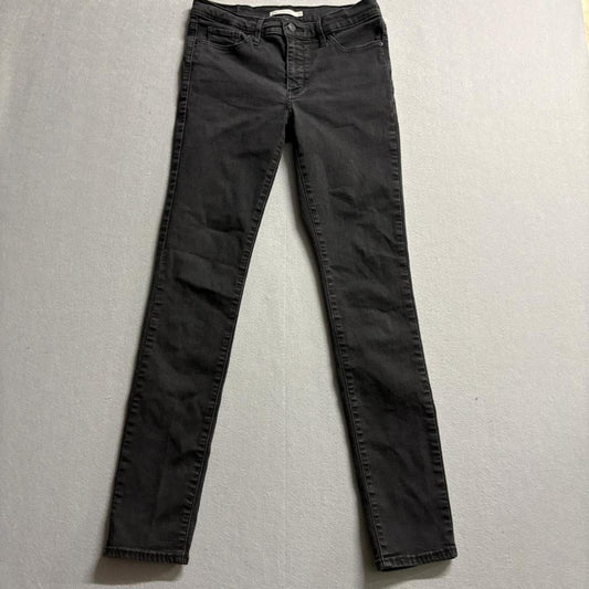 Levi's 311 Shaping Skinny Jeans Womens Size 29x32 Black Denim Stretch Pants