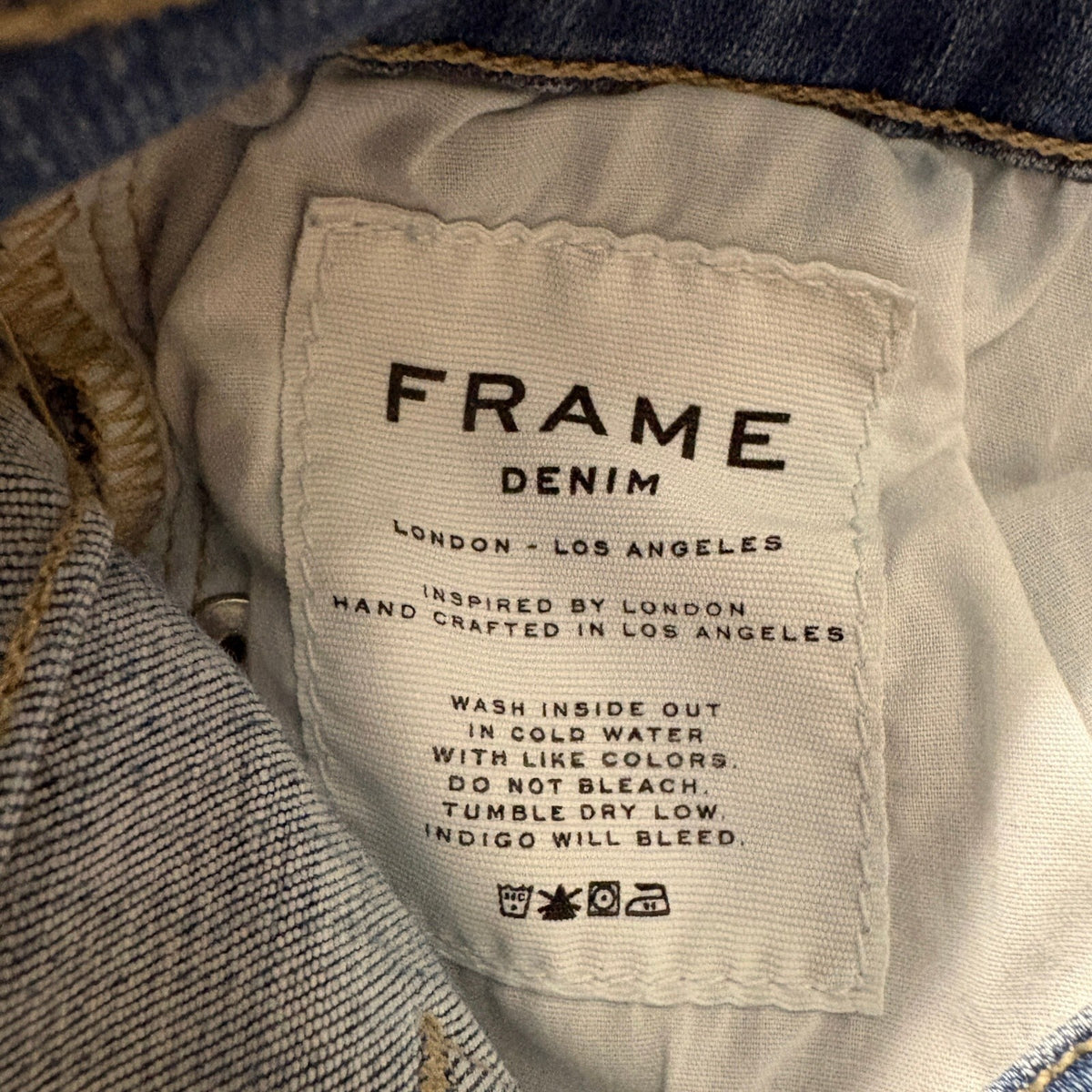 Frame Denim Le Skinny de Jeanne Jeans Womens 26 Culver Blue Stretch Slim Skinny