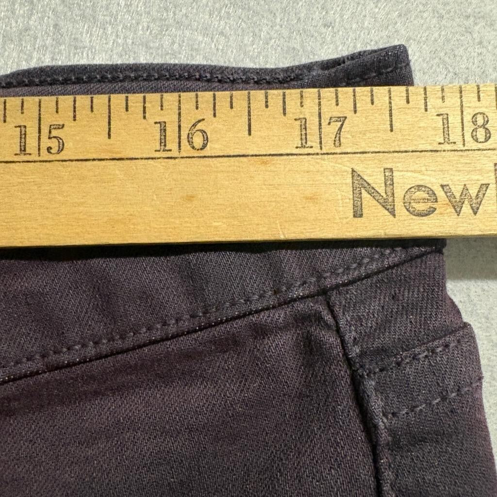 CJ by Cookie Johnson Joy Legging Jeans Womens 34 Dark Purple Plum Stretch Denim