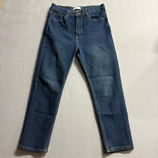 Yam's Jeans Womens Size 30 Blue Denim High Rise Straight Leg Jeans Made Thailand