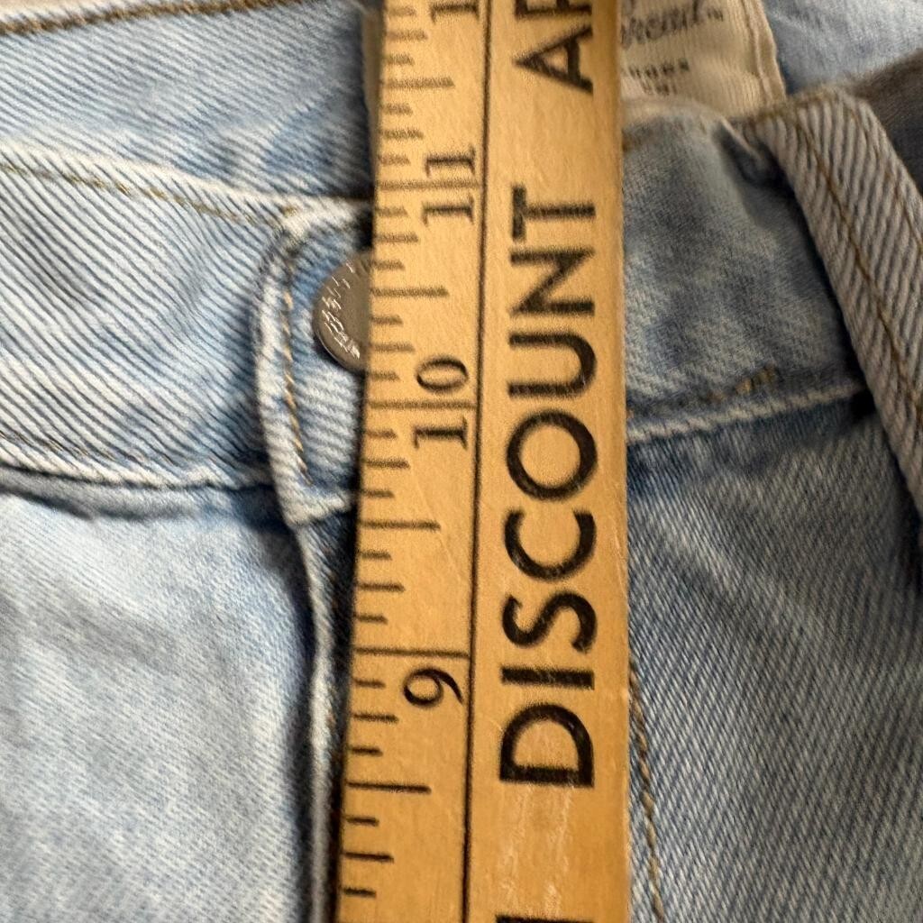 Universal Thread Cargo Jeans Womens 4R Light Wash Wide Leg High Rise Utility
